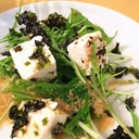 豆腐と水菜の韓国風サラダ